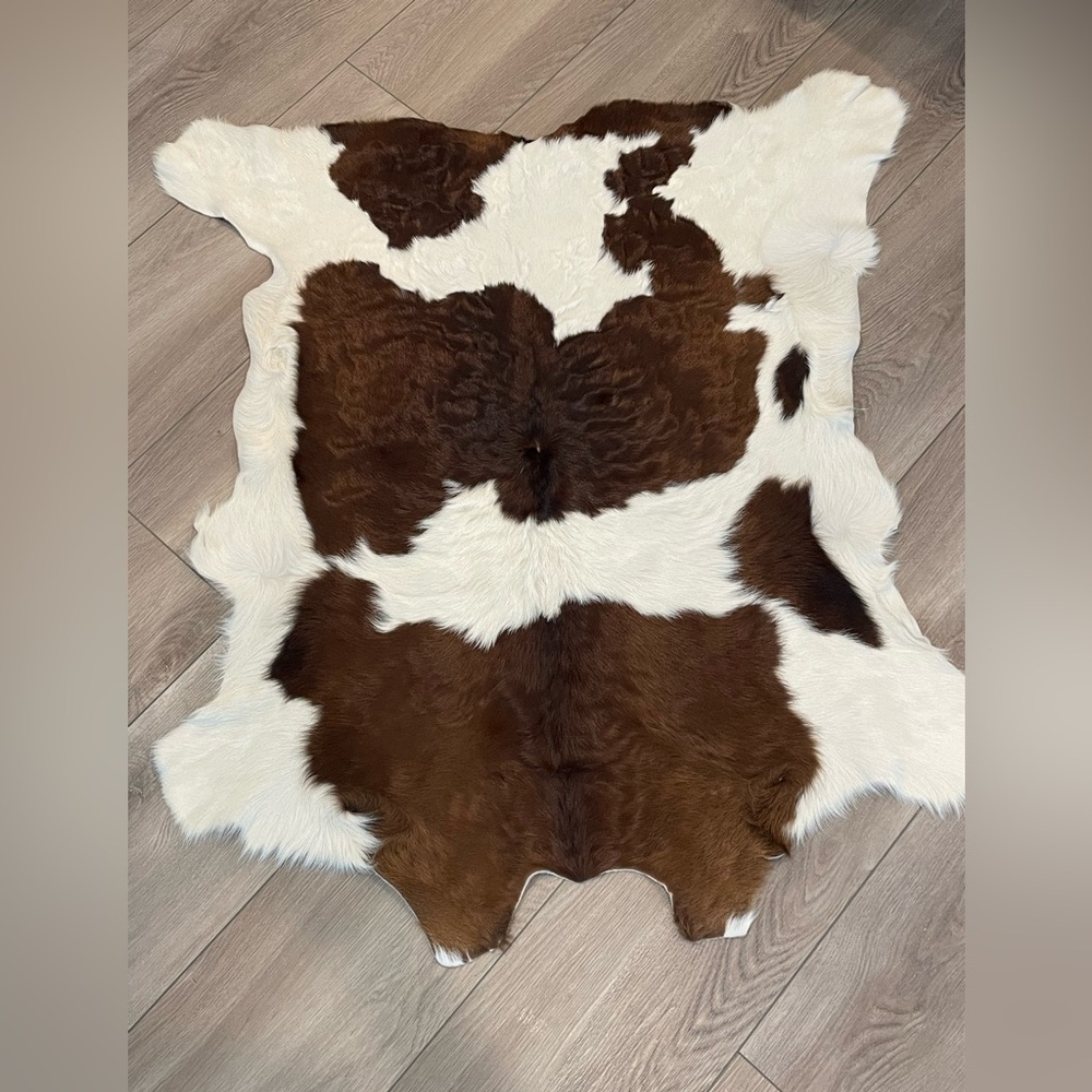 HOME LUXURY Decor Artisan Calf Skin Rug 100 Natural
